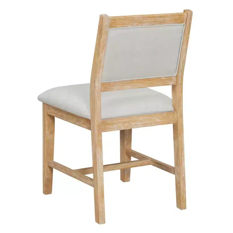GDFStudio Giles – Ensemble de salle à manger 7 pièces avec table rectangulaire en bois et chaises rembourrées