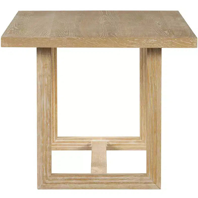 Ensemble de salle à manger GDFStudio Monica 6 pièces avec table en bois de 152 cm et chaises et banc rembourrés