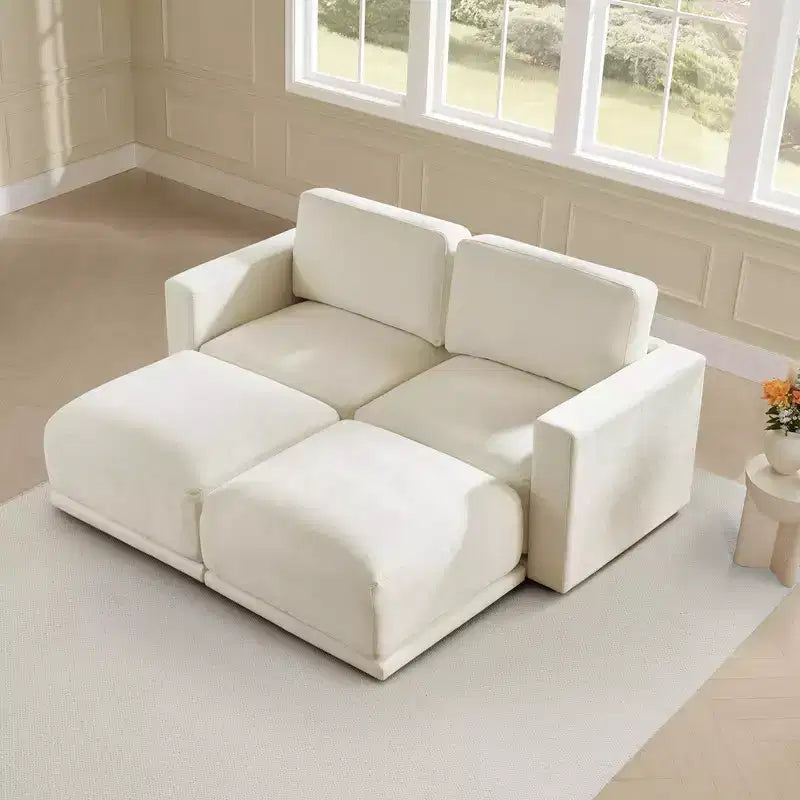 Canapé sectionnel modulaire surdimensionné 4 pièces Spruce & Spring Cloud pour salon