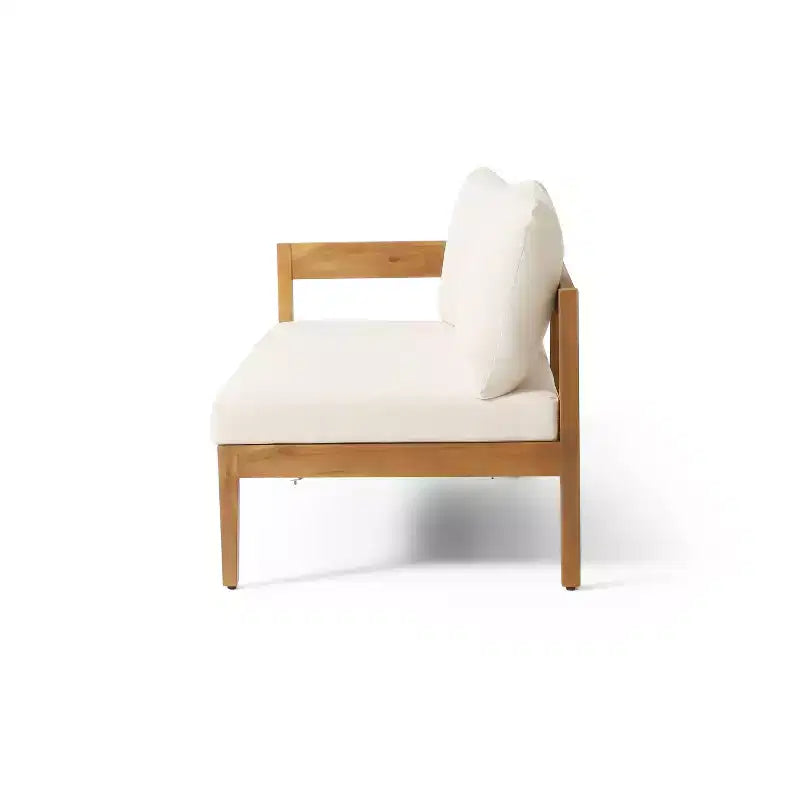 Christopher Knight Home Isolde Salon de jardin rustique en rotin et bois d'acacia avec table basse à lattes