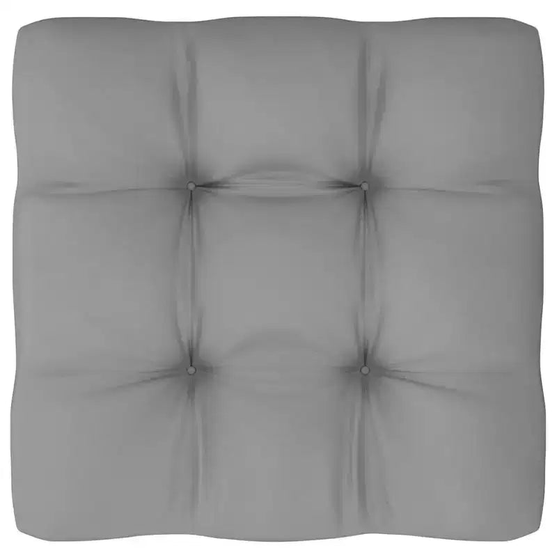 vidaXL Salon de jardin en pin, Pin massif gris, 100% polyester, Taille unique