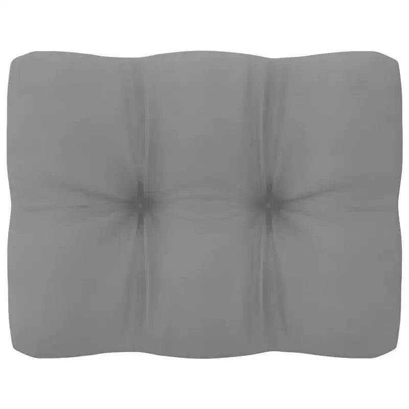 vidaXL Salon de jardin en pin, Pin massif gris, 100% polyester, Taille unique