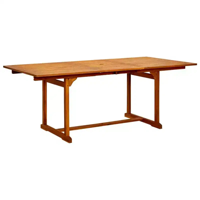 vidaXL Salon de jardin en bois massif d'acacia pliable Bois naturel Taille moyenne