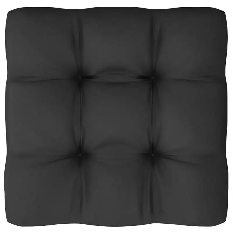 vidaXL Salon de jardin Blanc Bois de pin massif, Polyester Grande taille