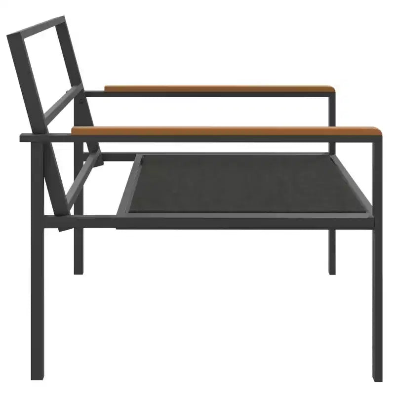 vidaXL Salon de jardin 4 pièces avec coussins en acier anthracite