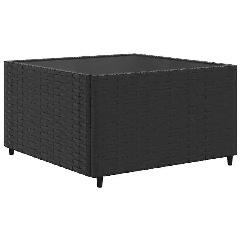 vidaXL Salon de jardin 8 pièces Noir