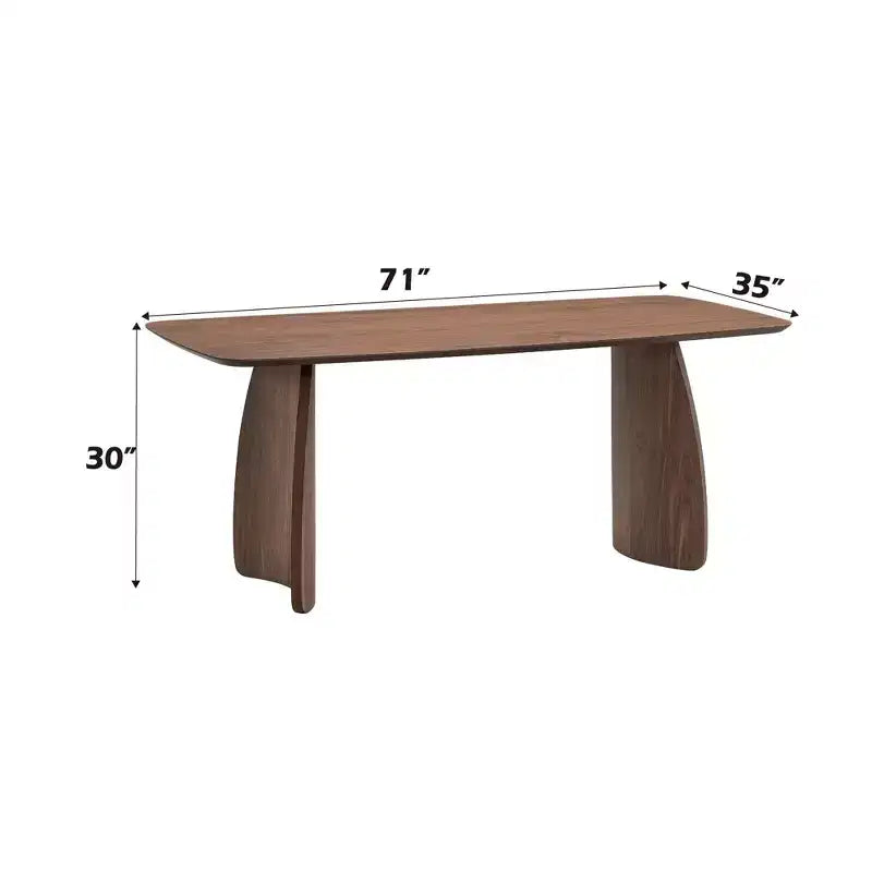 Ensemble de salle à manger 5 pièces GDFStudio Neihart en tissu et bois d'hévéa avec base incurvée