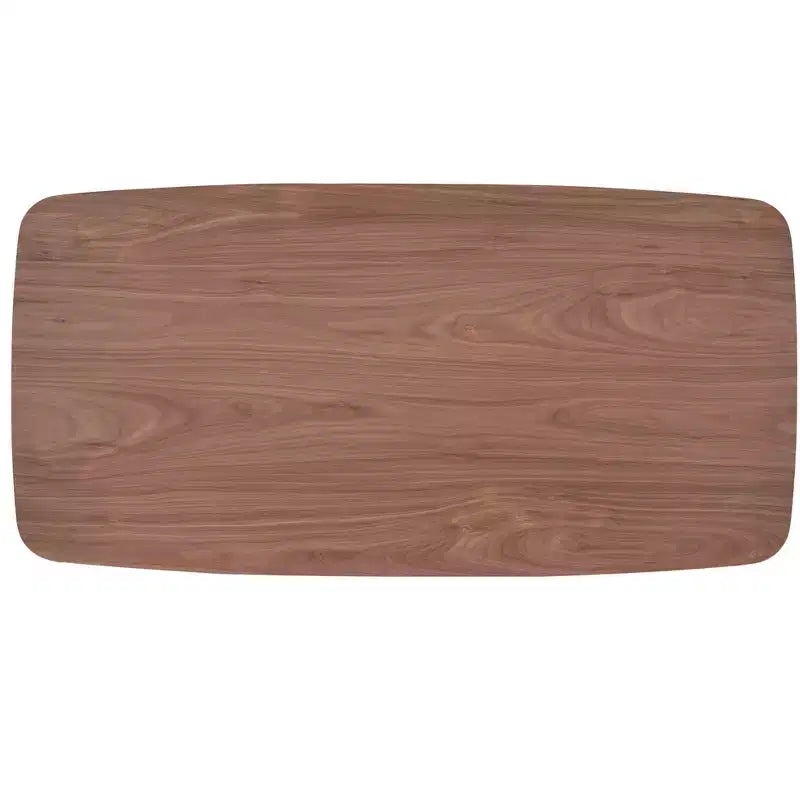Ensemble de salle à manger 5 pièces GDFStudio Neihart en tissu et bois d'hévéa avec base incurvée