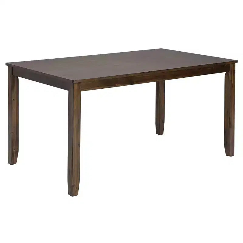 Homy Casa - Ensemble de salle à manger 6 pièces en bois avec 4 chaises rembourrées et un banc, table de cuisine rectangulaire, noyer
