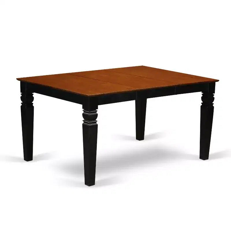 Retro Dinette Table Set - Kitchen Table and Chairs - 7 Piece Dining Set