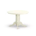 HomeStock 3-Pc Buttermilk and Cherry Solid Wood Top - Dining Room Set - Seats 4