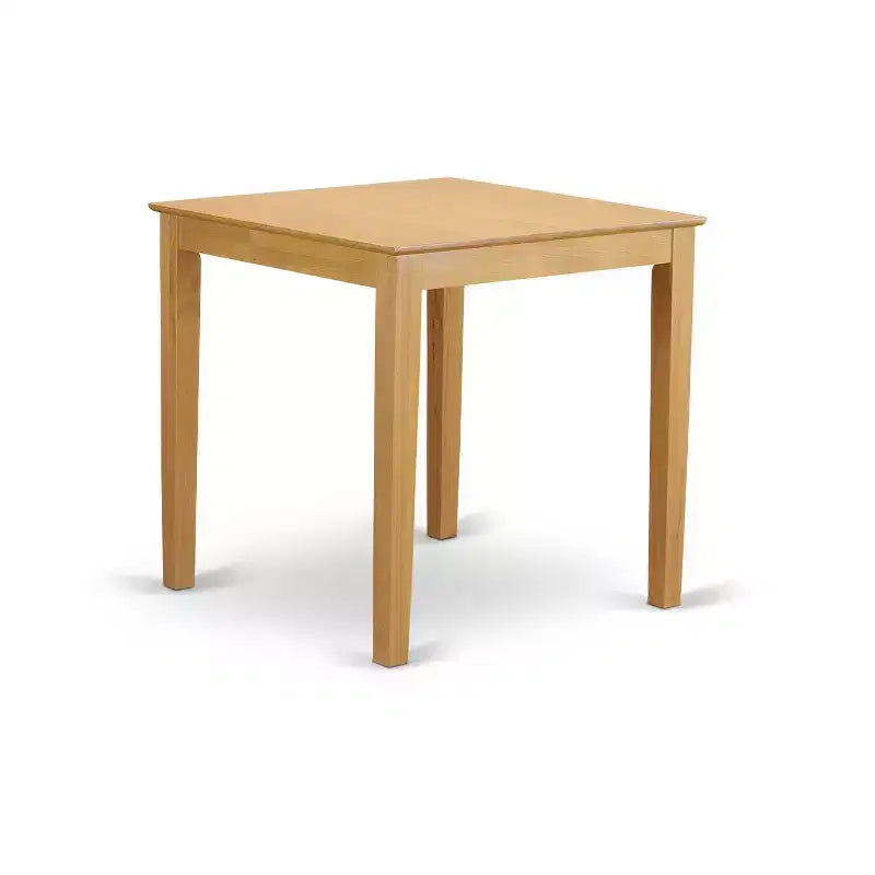 Ensemble de salle à manger hauteur comptoir – Table de pub et tabourets – Design moderne – Bois asiatique – Fini brun