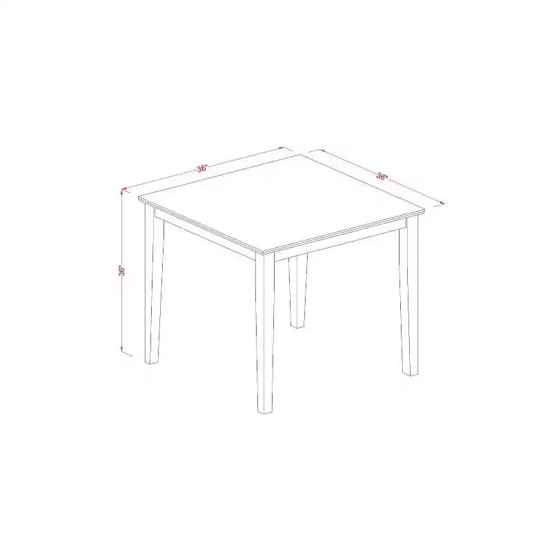Ensemble de salle à manger hauteur comptoir – Table de pub et tabourets – Design moderne – Bois asiatique – Fini brun