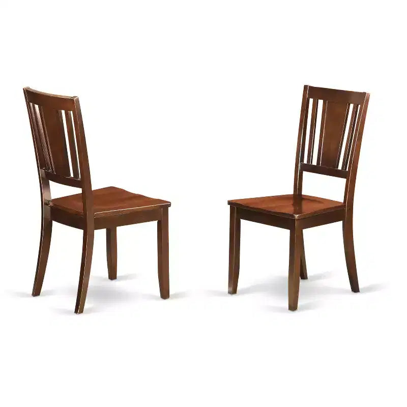 Ensemble de salle à manger avec rallonge papillon - Table et chaises de salle à manger style cottage - Meubles élégants en acajou