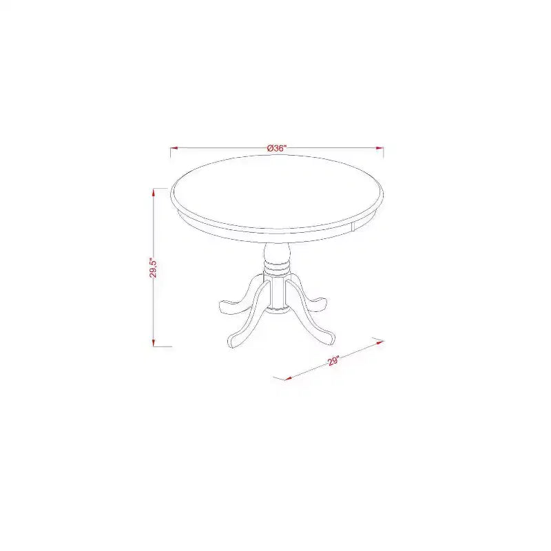 Ensemble table à manger ronde avec 2 chaises - Ensemble de table de salle à manger moderne en chêne