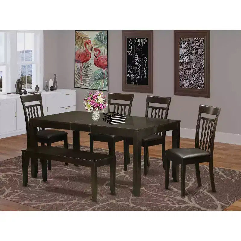 Ensemble table et chaises de salle à manger – Ensemble de cuisine/salle à manger – Ensemble table et chaises en bois massif