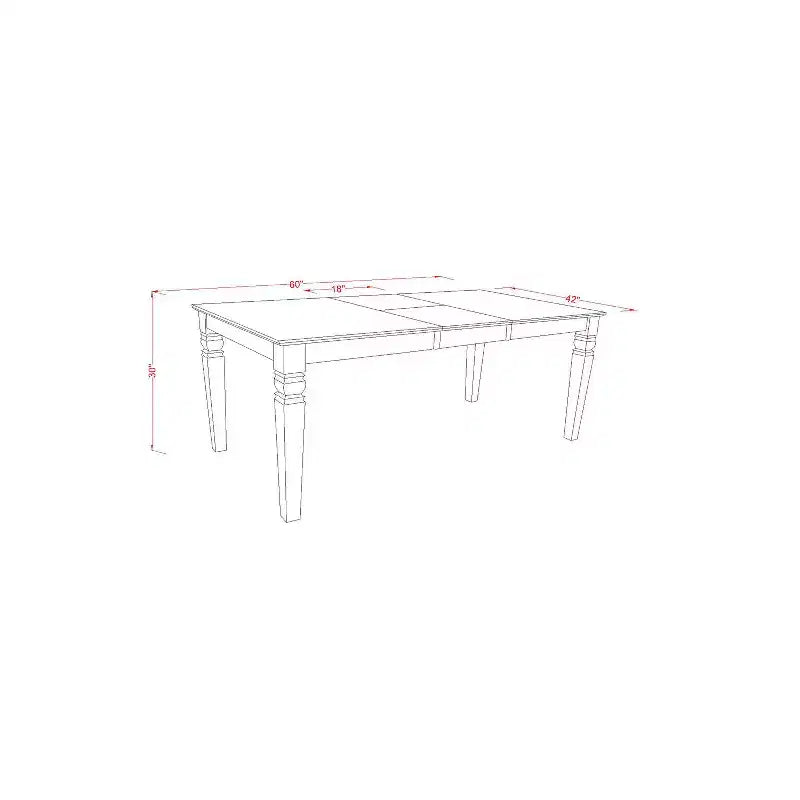 Ensemble table de salle à manger avec chaises - Ensemble de 7 pièces pour cuisine et salle à manger