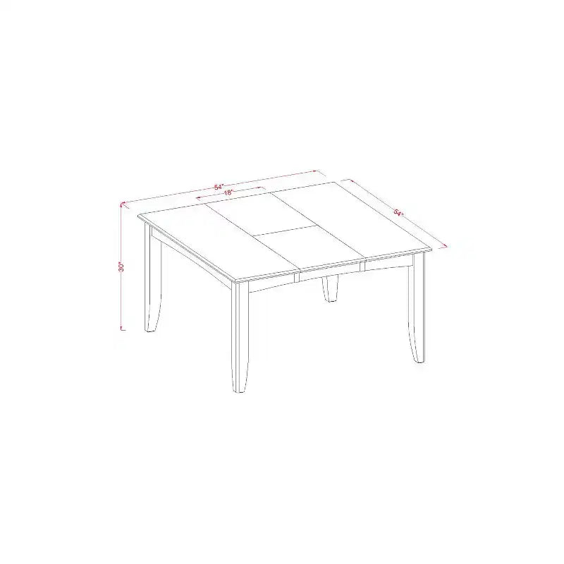 Table à manger 9 pièces HomeStock en bois massif finition marron selle avec 8 chaises