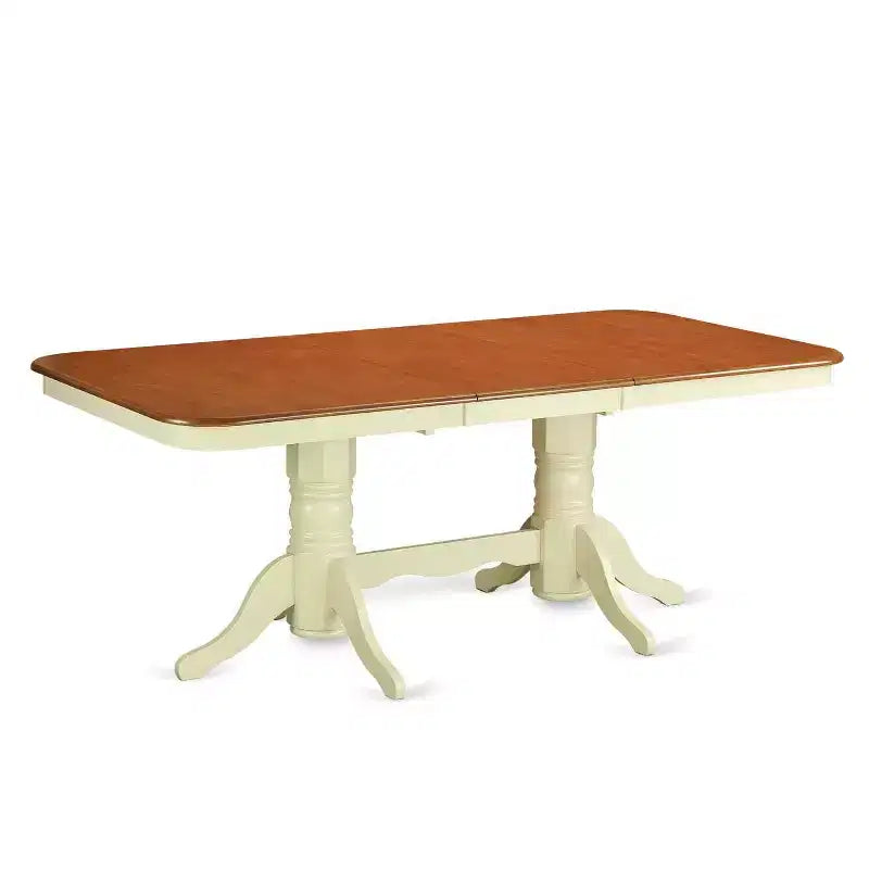 Salle à manger Renaissance 7 pièces table rectangulaire et 6 chaises - Table de 152x198 cm avec rallonge