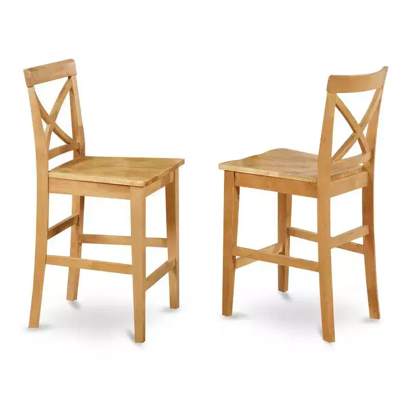 Ensemble table de cuisine - Table hauteur comptoir et 4 chaises - Élégant ensemble dînette pour petits espaces