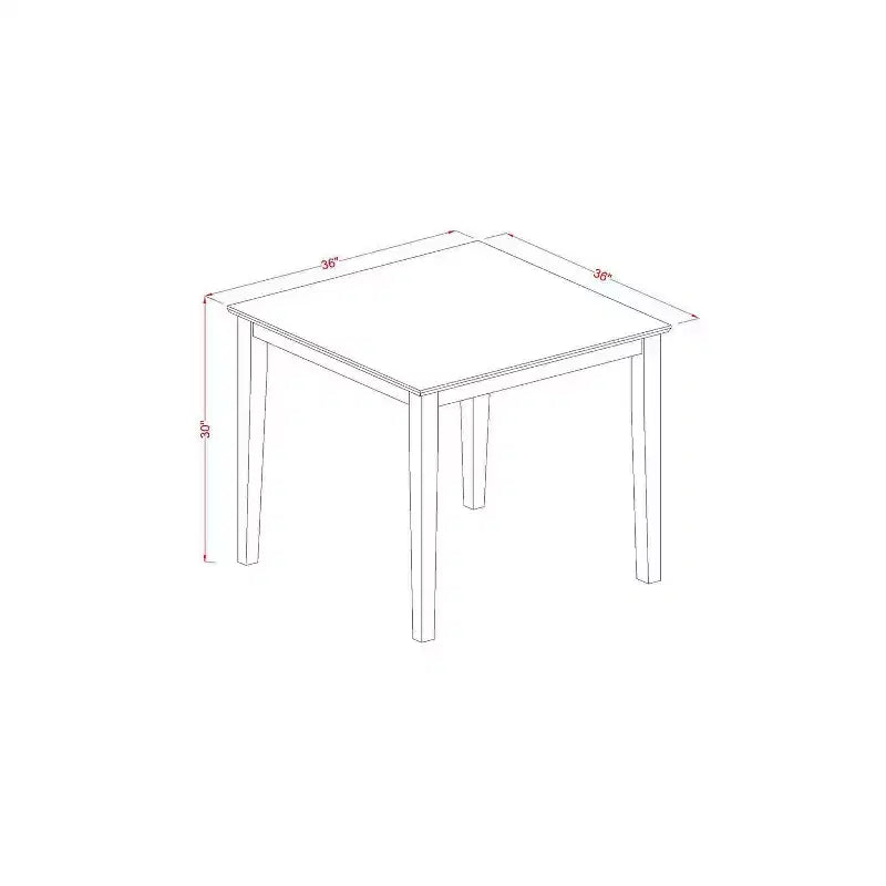 Ensemble de salle à manger 3 pièces - Table et 2 chaises - Ensemble de salle à manger en bois - Style nordique - Fini chêne