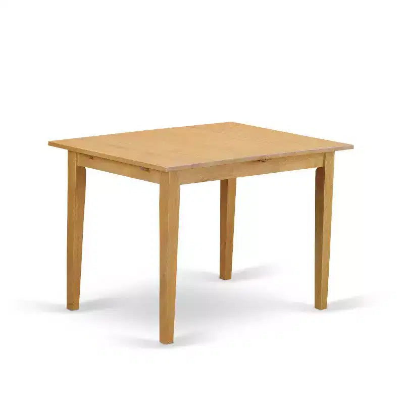 Ensemble de salle à manger rectangulaire 5 pièces en bois massif à plateau en chêne naturel - 4 places