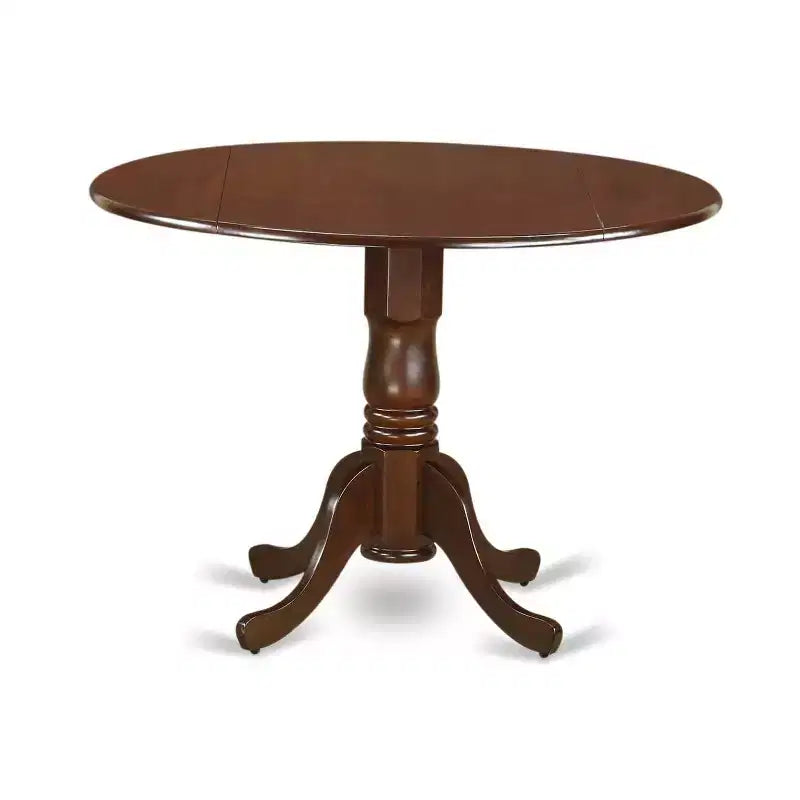 Ensemble de salle à manger 5 pièces Table et chaises rondes - Finition acajou