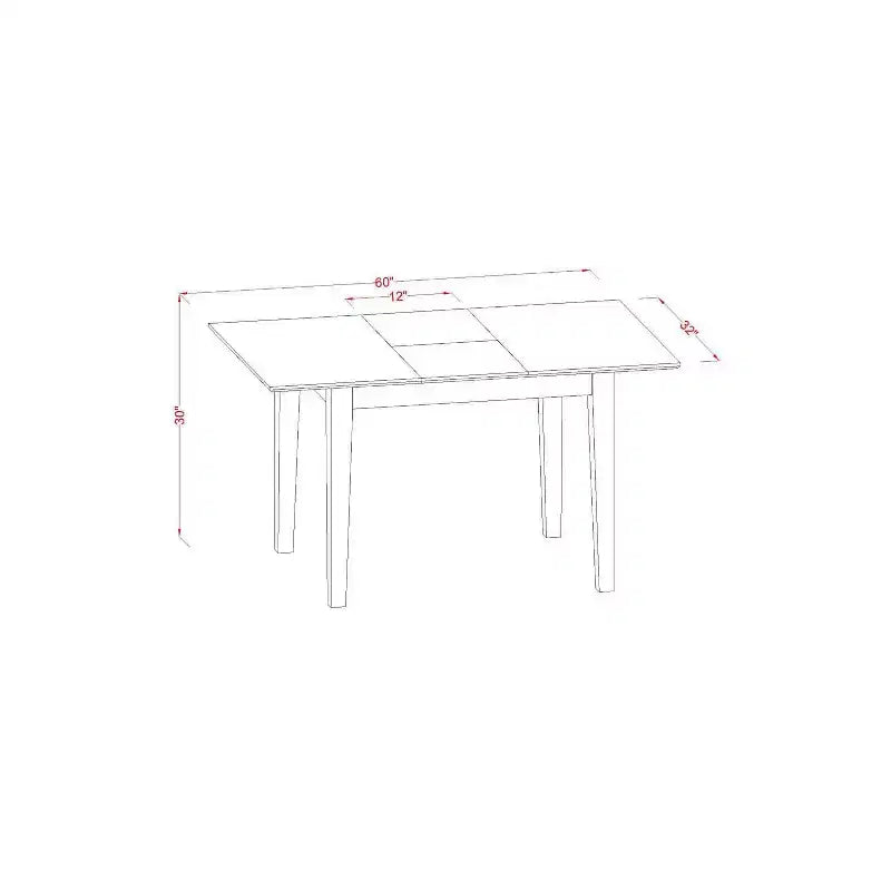 Ensemble Table de Salle à Manger - Table et Chaises en Bois 7 Pièces - Design Classique