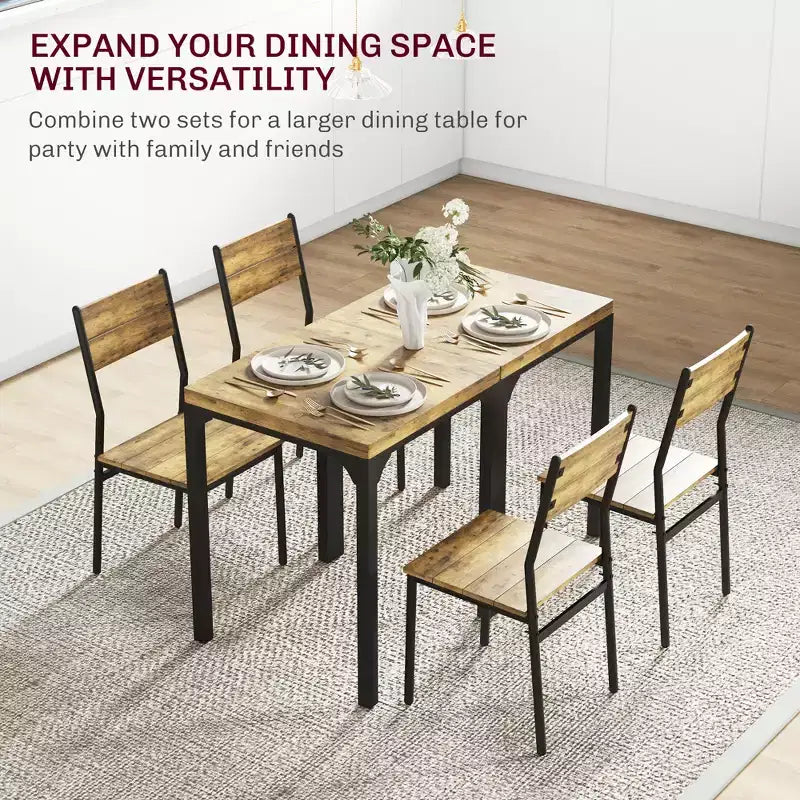 Ensemble de salle à manger 3 pièces pour 2, ensemble de table à manger pour coin petit-déjeuner, petit espace, appartement, gain de place