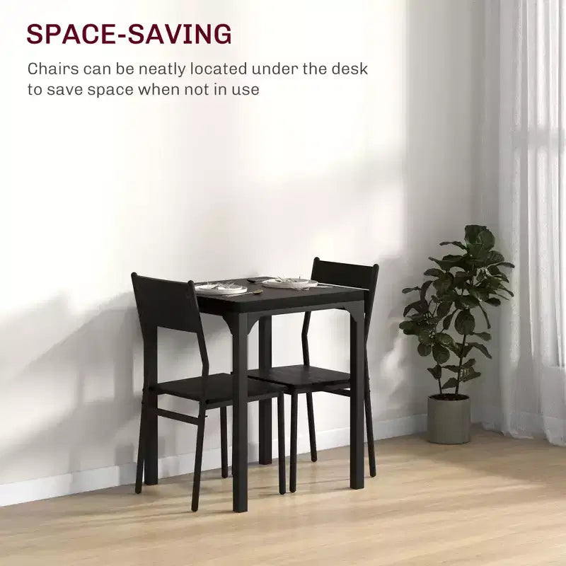 Ensemble de salle à manger 3 pièces pour 2, ensemble de table à manger pour coin petit-déjeuner, petit espace, appartement, gain de place