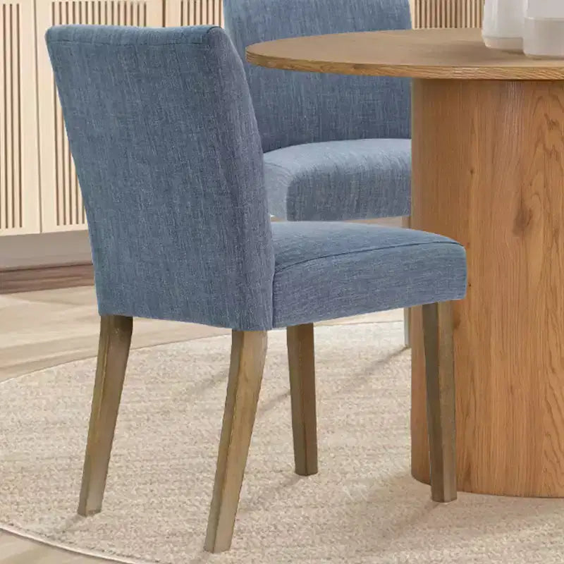 Ensemble table à manger ronde 5 pièces et 4 chaises rembourrées, ensemble de table à piédestal en bois moderne pour cuisine, coin petit-déjeuner ou salle à manger-Panipeachy