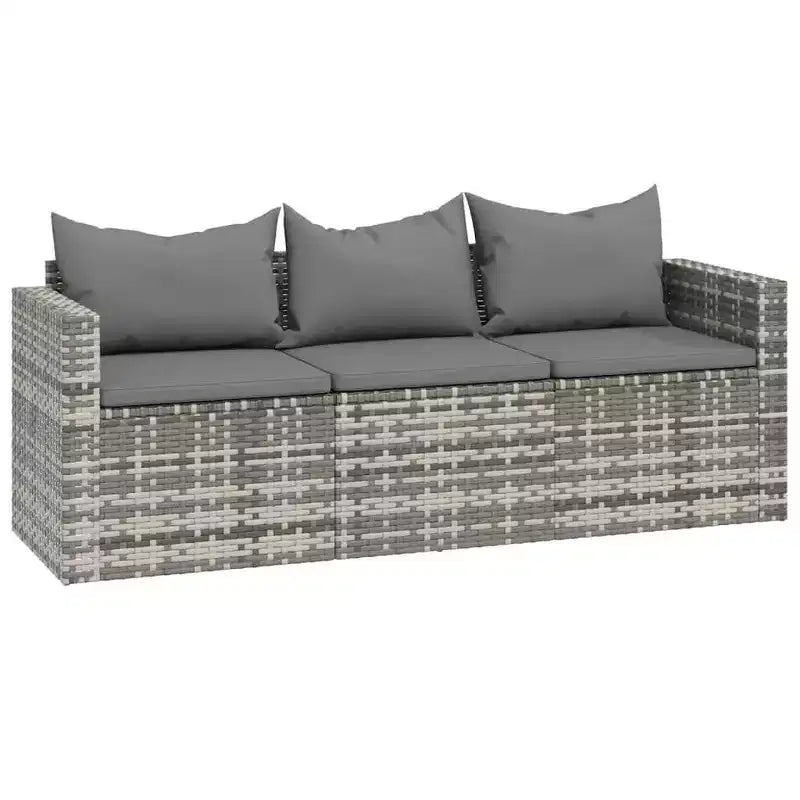 vidaXL Salon de jardin Salon de jardin Meubles d'extérieur Résine tressée