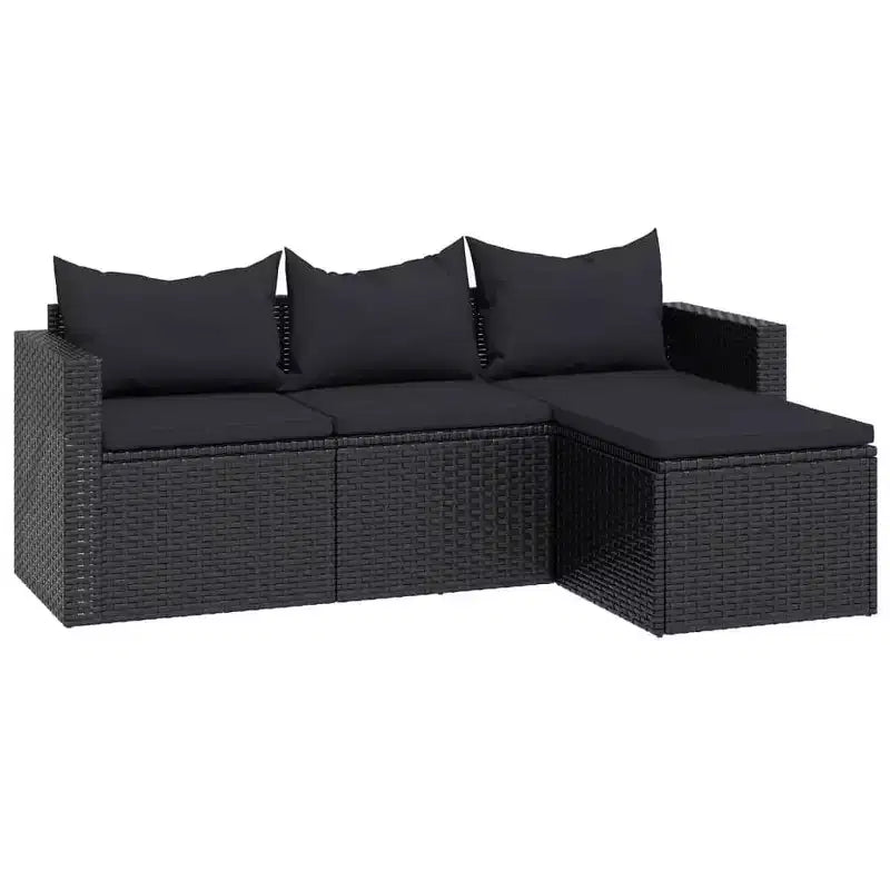 vidaXL Salon de jardin Salon de jardin Meubles d'extérieur Résine tressée