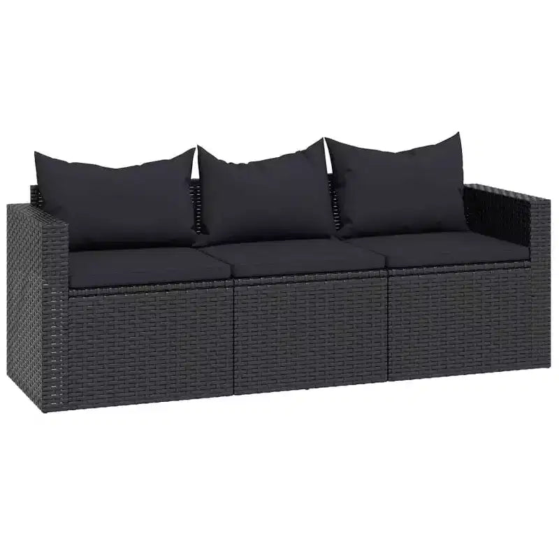 vidaXL Salon de jardin Salon de jardin Meubles d'extérieur Résine tressée