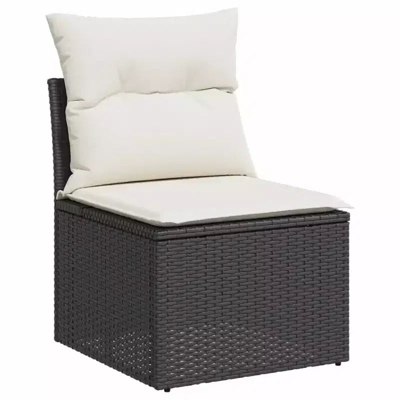 vidaXL Salon de jardin 4 pièces avec coussins en résine tressée, plusieurs coloris et modèles