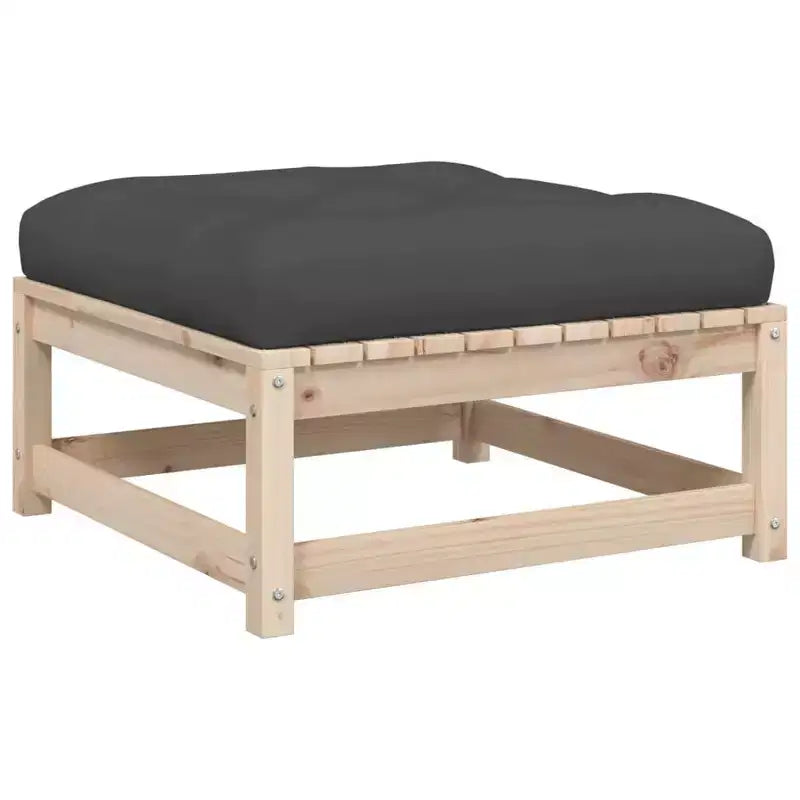 vidaXL Ensemble de canapés de jardin modulable 3 pièces en pin massif avec coussins
