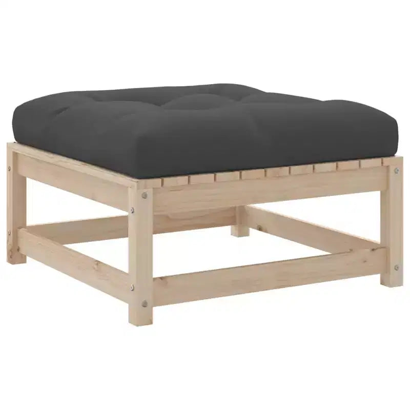 vidaXL Ensemble de canapés de jardin modulable 3 pièces en pin massif avec coussins
