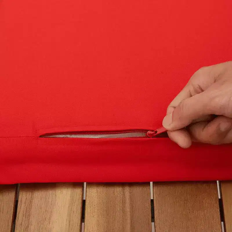 vidaXL Ensemble de canapés de jardin 7 pcs avec coussins résine tressée - Marron et rouge sans table