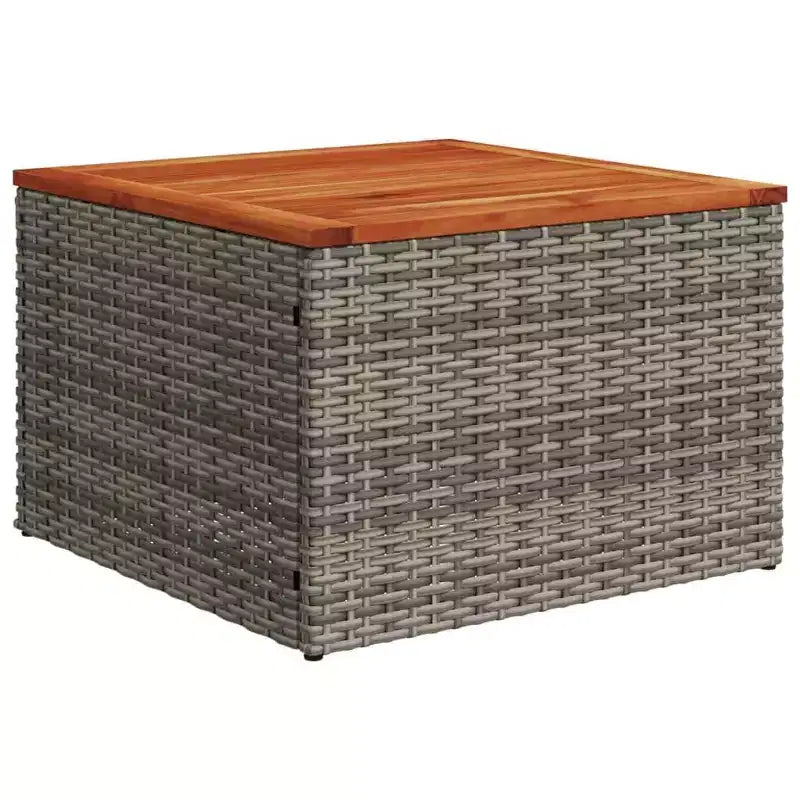 vidaXL Salon de jardin 11 pcs avec coussins Résine tressée Gris