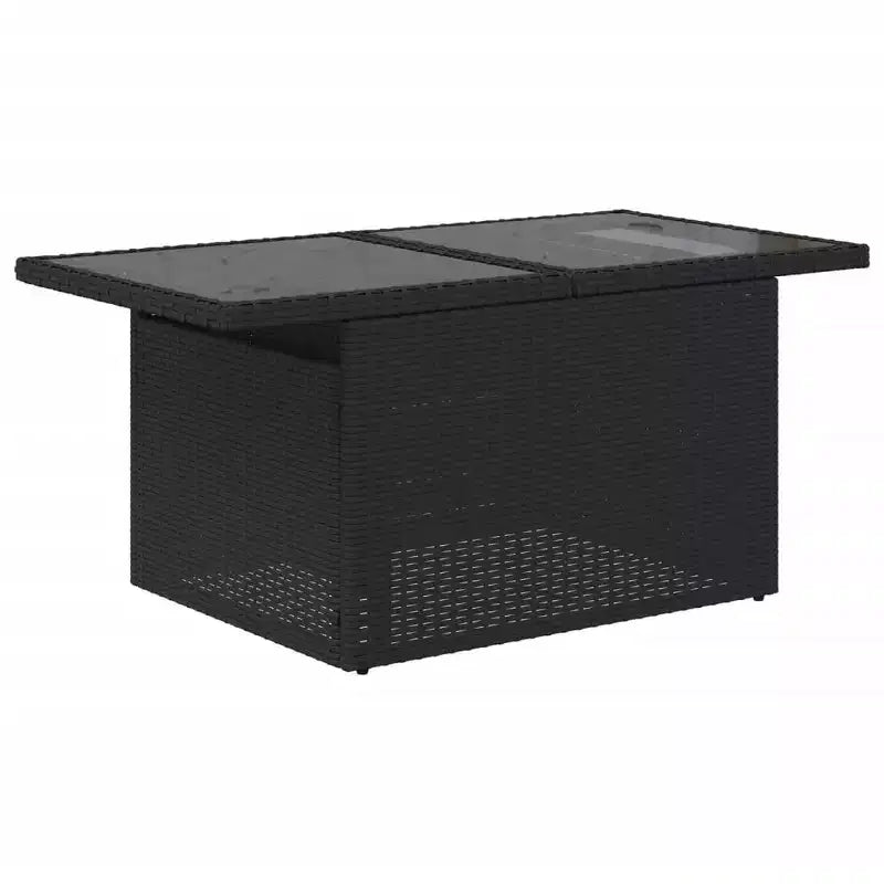 vidaXL Salon de jardin avec coussins, Ensemble de canapés modulaires d'extérieur, 9 pièces, résine tressée