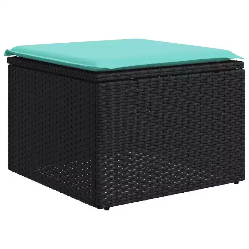 vidaXL Salon de jardin 11 pièces avec coussins, résine tressée, modulable, plusieurs coloris/modèles