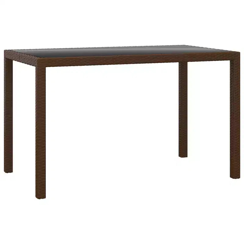 vidaXL Salon de jardin de patio Table et chaises d'extérieur en résine tressée