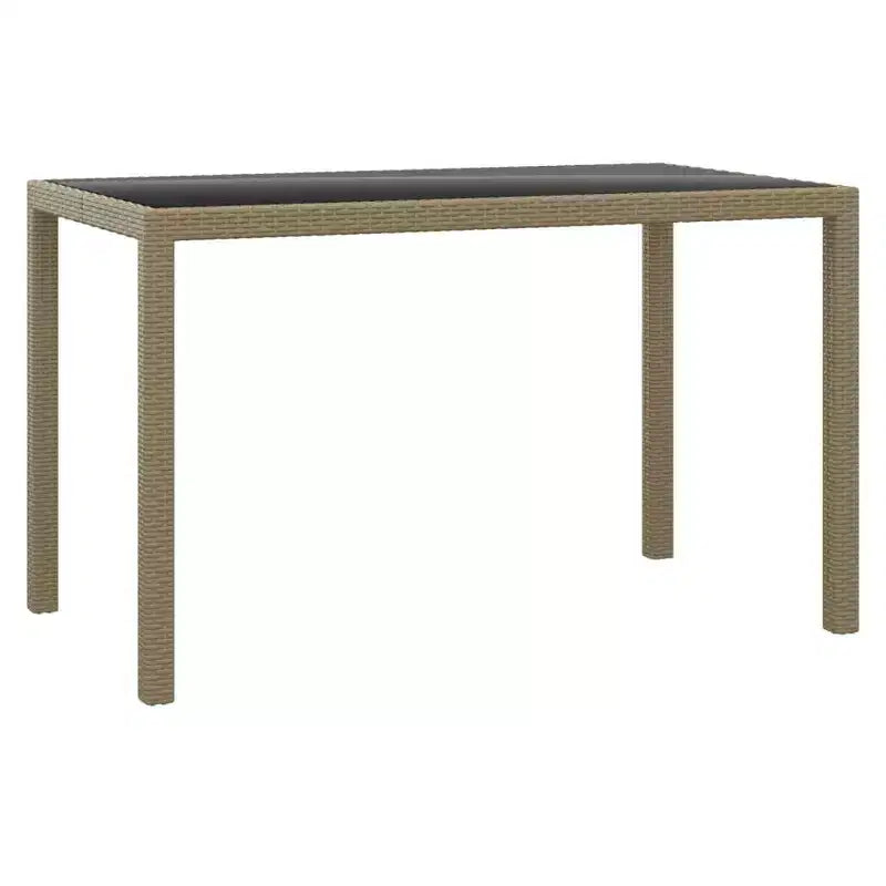 vidaXL Salon de jardin de patio Table et chaises d'extérieur en résine tressée