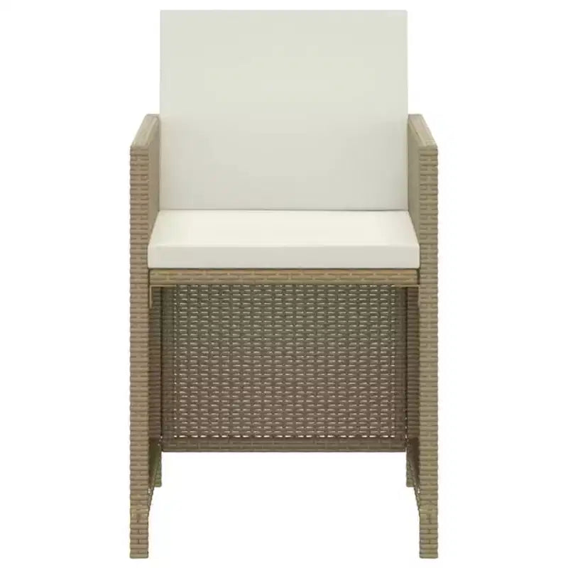 vidaXL Salon de jardin de patio Table et chaises d'extérieur en résine tressée