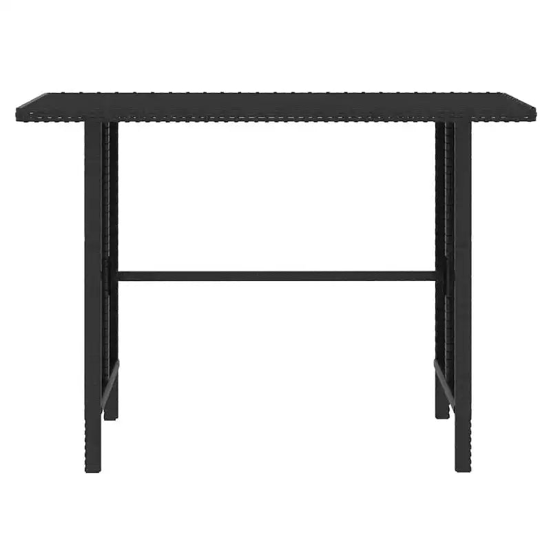 vidaXL Salon de jardin 4 pièces, canapé d'extérieur avec table basse en résine tressée