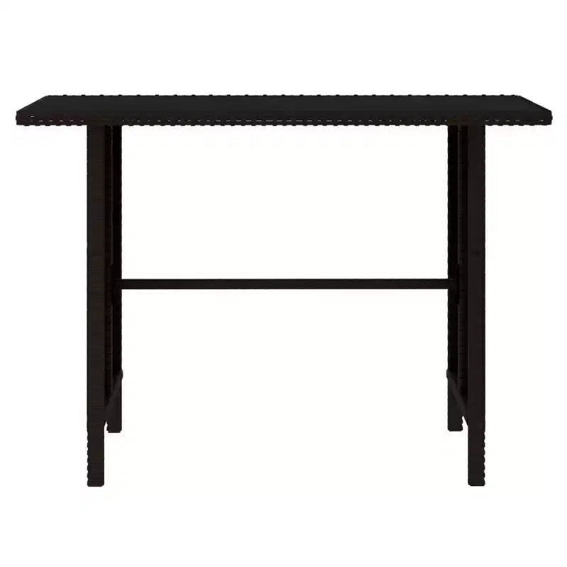 vidaXL Salon de jardin 4 pièces, canapé d'extérieur avec table basse en résine tressée