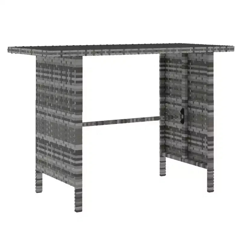 vidaXL Salon de jardin 4 pièces, canapé d'extérieur avec table basse en résine tressée
