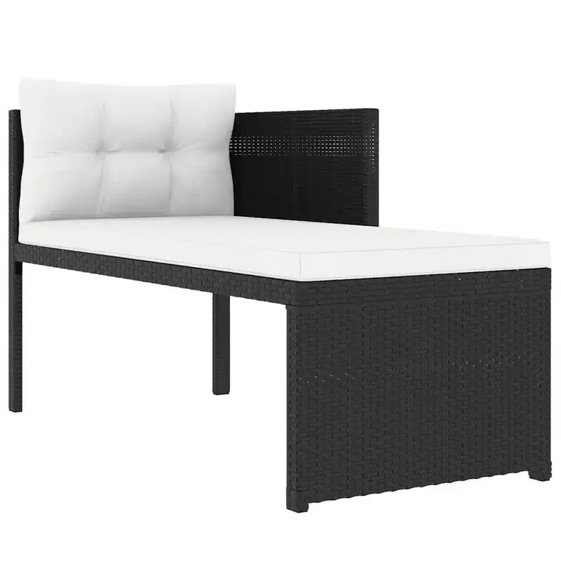 vidaXL Salon de jardin 4 pièces, canapé d'extérieur avec table basse en résine tressée