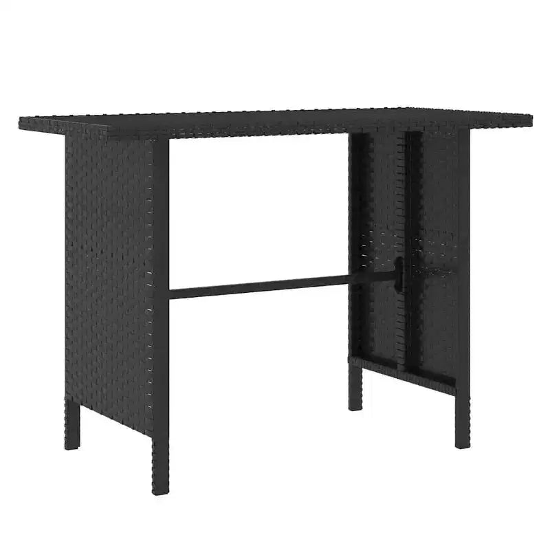 vidaXL Salon de jardin 4 pièces, canapé d'extérieur avec table basse en résine tressée