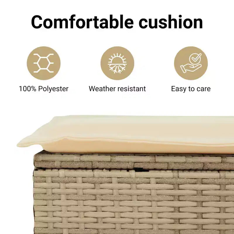 vidaXL Salon de jardin 10 pièces avec coussins en résine tressée, canapé d'extérieur modulable, plusieurs coloris/modèles